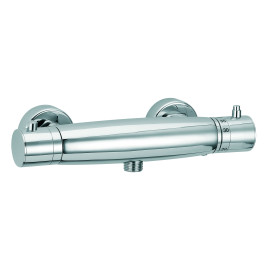 Mitigeur thermostatique de douche chromé 1 fonction sortie basse