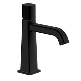 Mitigeur lavabo en laiton, noir mat